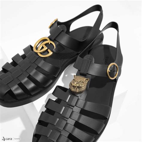 gucci rubber buckle strap sandal fake|are gucci shoes real.